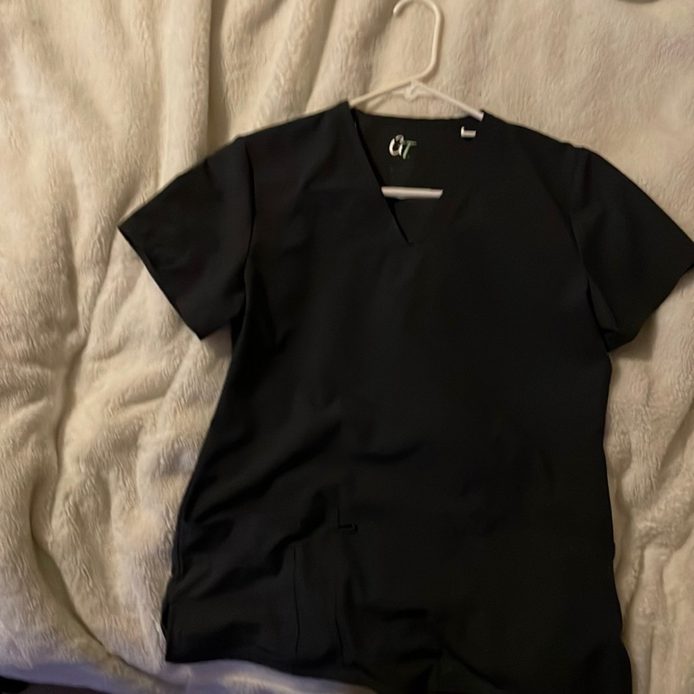 GT grey scrub top